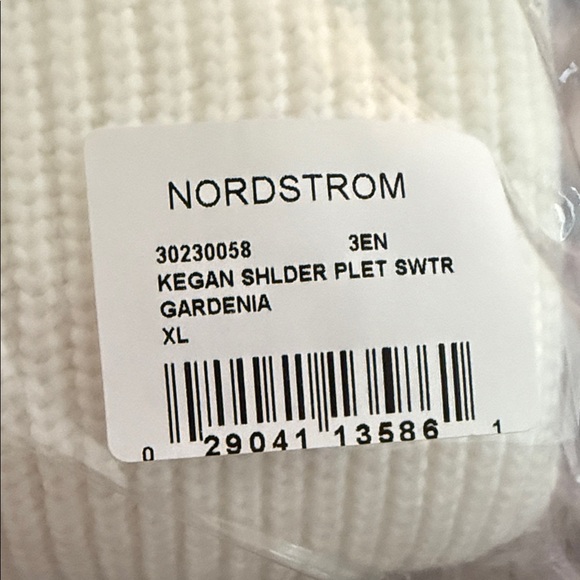 Sam Edelman Keegan Peplum Cardigan with Bedazzled button detail NWT XL Cream - Picture 11 of 15